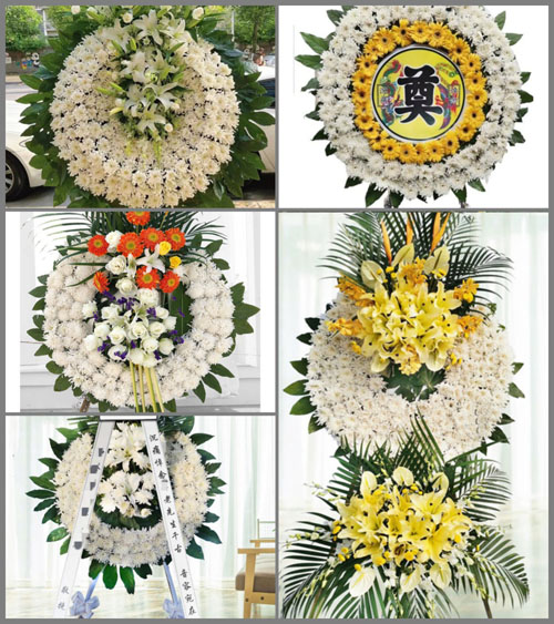 江苏无锡滨湖区江溪街道花圈速递